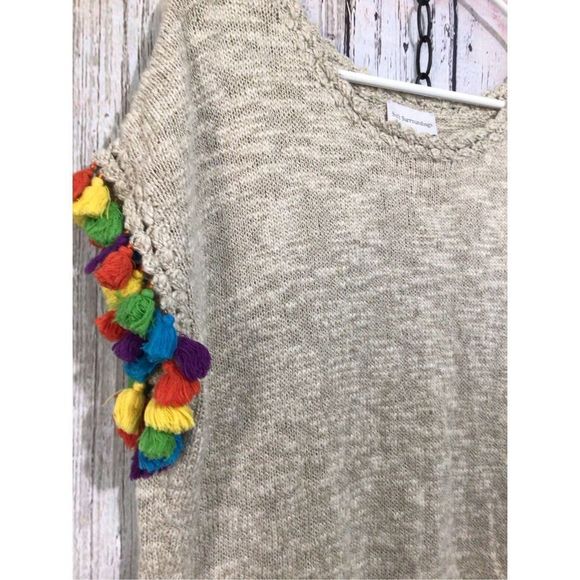 Soft Surroundings Size Small Sweater Tassel Sleeves 🌸🌺 - Picture 3 of 12
